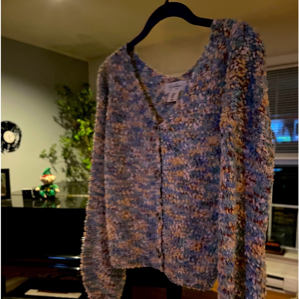 Sweater, cozy and cute.